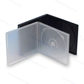 PP 1CD Box - black - thickness 9 mm