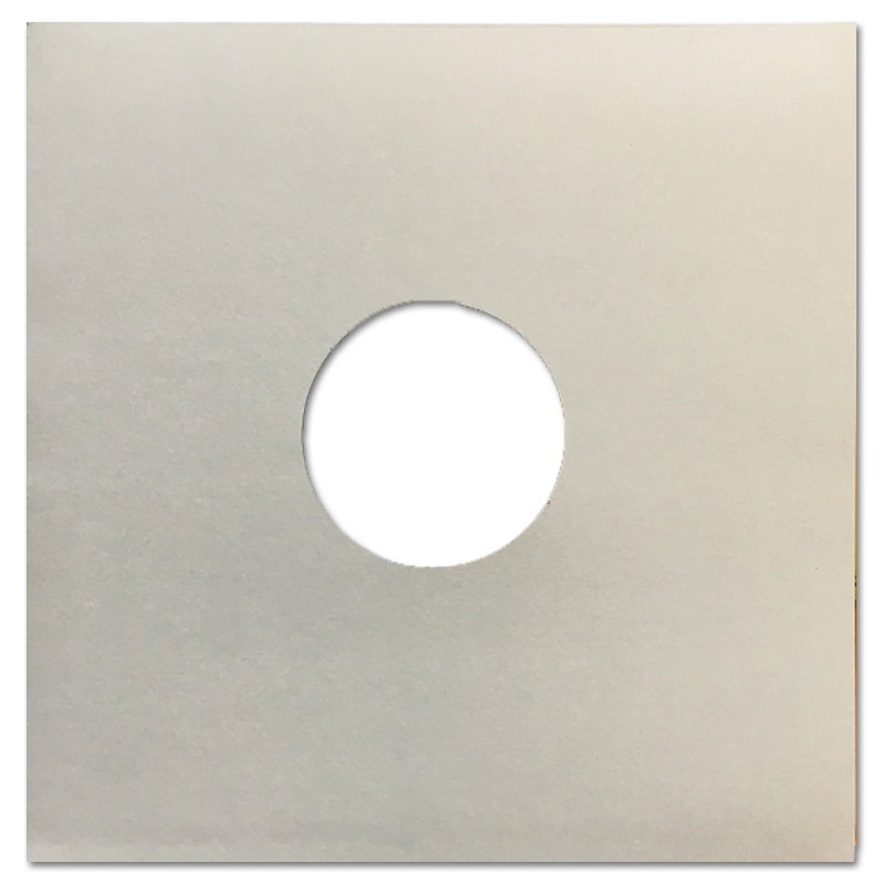 Card 10" Vinyl Record Album Sleeve with centre holes, white 300 grs. card