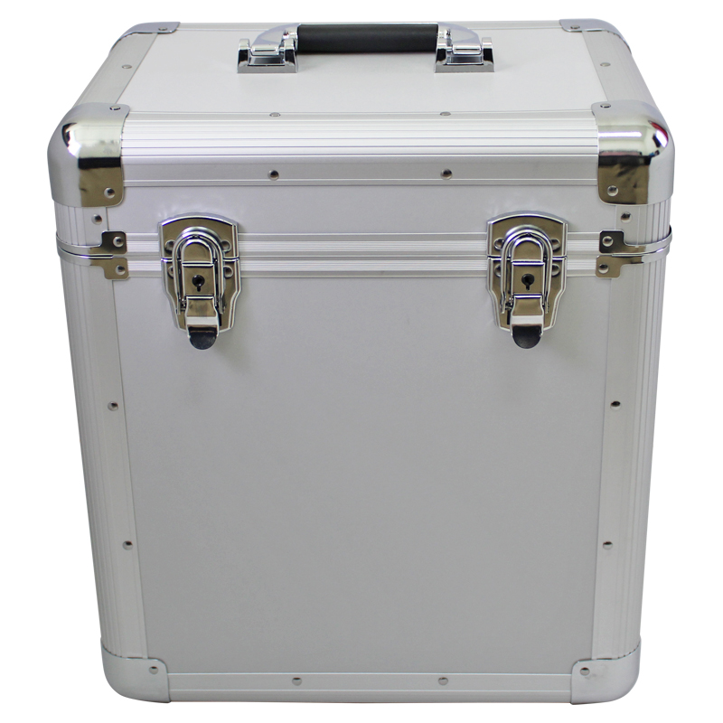 Walvis Products® Ultimate DJ LP Koffer - für ca. 60 Stück LPs - silber