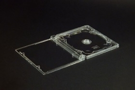 CD Super Jewel Box Tray - glasklar