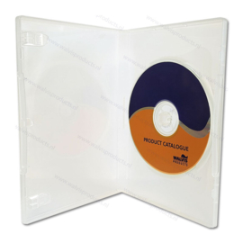 Standaard 14mm. 1DVD doosje, kleur: transparant, premium kwaliteit