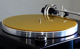 W-Mat - Winyl Acrylic Turntable Mat - gold