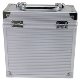 Walvis Products® 7" Vinyl Storage Case - capacity: approx. 35 units singles - silver