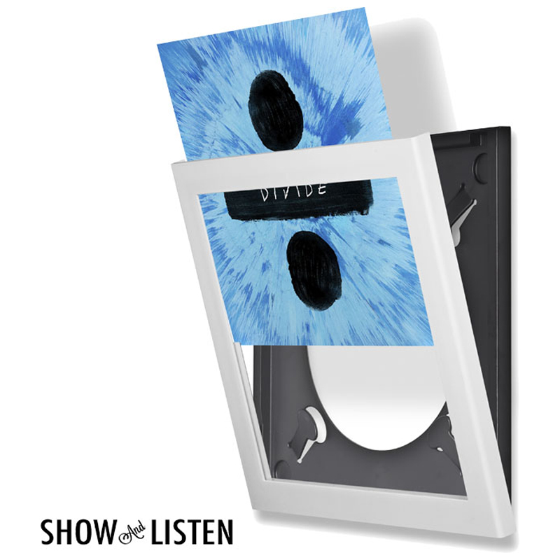 Snap Show & Listen 12-Inch Record Album Frame - white