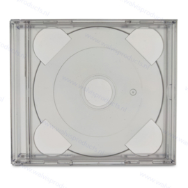 Multipack (24mm) 2CD Leerhülle, ohne Trays - Innenteil transparent