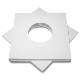 Single Cover Karton - weiß- mit Mittellöcher - kleines Modell