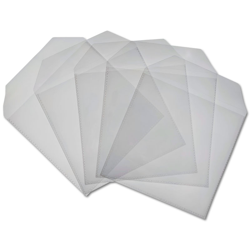 1 CD PP Sleeve with flap, transparent (133 x 128 mm + flap)