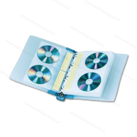 Walvis Products Ringband voor 40 CD's/DVD's, inclusief 10 hoezen voor elk 4 CD's/DVD's