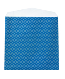 10er Pack - Papier Geschenktüten für 12" Schallplatten, mit Klappe | Blue Chain