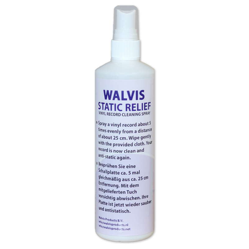 Sprayflacon à 250 ml. Walvis Static Relief - Vinyl Record Cleaning Spray