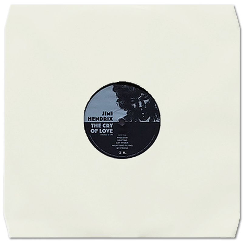 Sous-Pochette en papier pour disque de vinyle 33T, blanc-crème avec doublure
