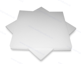 Card Spined 12" Vinyl Record Album Cover without centre holes, 300 grs. white cardboard