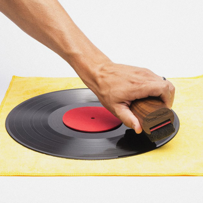 GrooveWasher Walnut Record Cleaning Kit