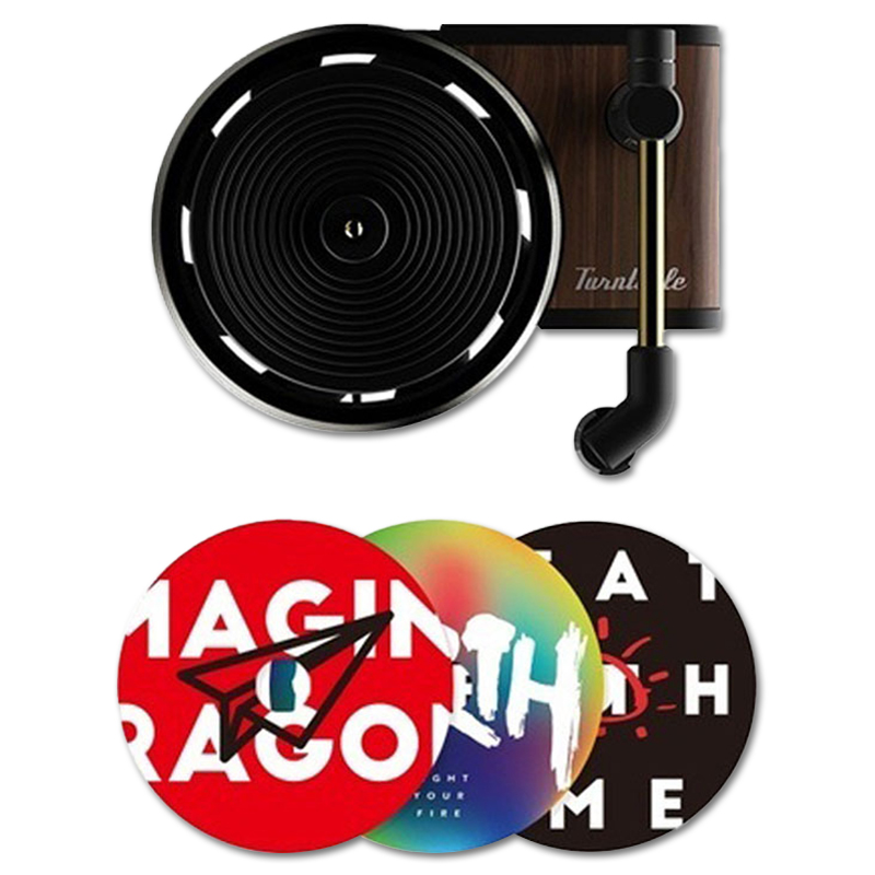 Retro record player car air freshener
