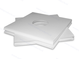 Card 10" Vinyl Record Album Sleeve with centre holes, white 300 grs. card