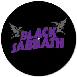 Black Sabbath - Plattenspieler-Slipmat-Set - Puple Logo & Cross