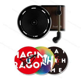 Retro record player car air freshener