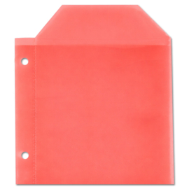 1 CD/DVD Binder Sleeve – Red