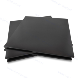 Gatefold Card 12" Vinyl Record Album Cover, 300 grs. black cardboard