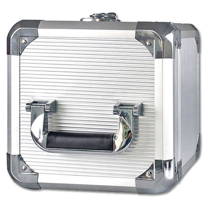 Walvis Products® Professional DJ-Koffer für ca. 60 Singles - Silber