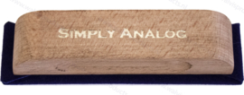Simply Analog Velvet Record Brush | Natural Oak