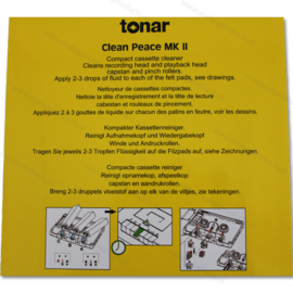 Audio Cassette Cleaner | Tonar Clean Peace MKII