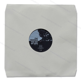 Polylined Paper 12" Inner Vinyl Record Anti Static Sleeve, cream-white 80 grs. paper - bevelled corners