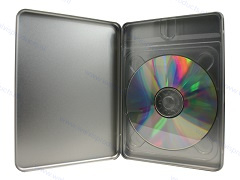 DVD tin packaging, rectangular, for 1 CD/DVD