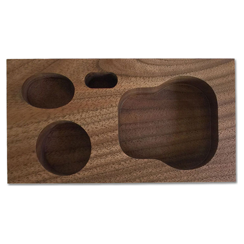 GrooveWasher Walnut Display Block + 59ml. G2 vloeistof