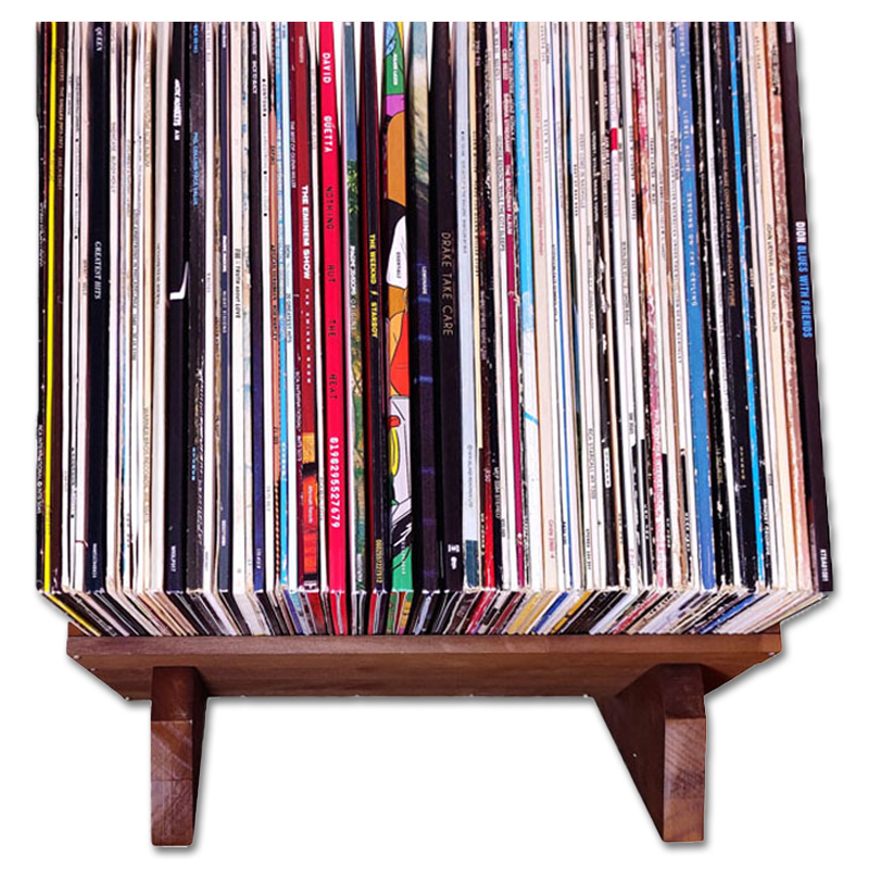 Walvis Woodshelf - Massivholz-Lagerregal für ca. 80 LPs