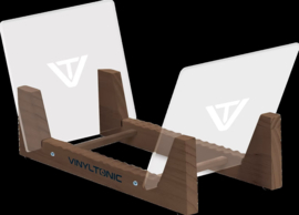 Vinyl Tonic Display Rack pour 50 disques vinyle 33T, couleur: teck