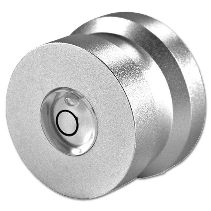 Goka Aluminium 45 RPM Single Adapter & Libelle | zilver