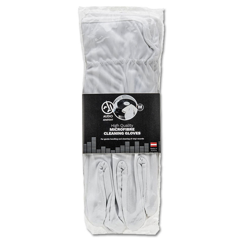 Audio Anatomy Microvezel Vinyl Reinigingshandschoenen - Large - wit