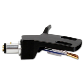 Headshell / Cartridge voor S-arm draaitafels - zwart