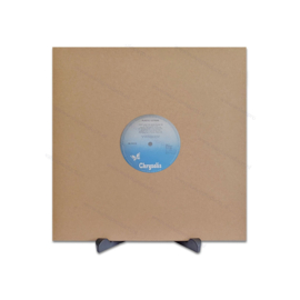 Grammofoonplaten kartonnen hoes voor LP's, bruin kraft - met middengaten