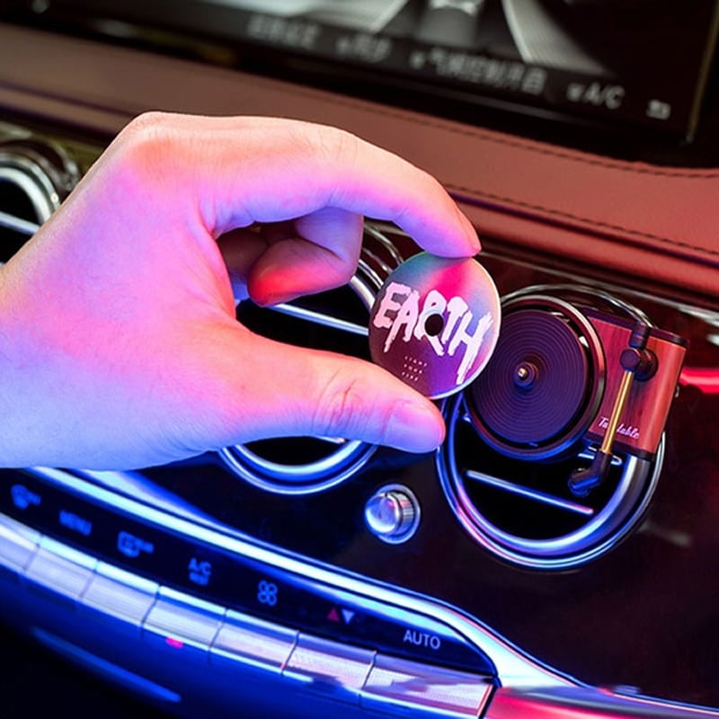 Retro record player car air freshener