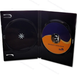 Amaray Standard 14 mm 2-DVD box, colour: black, premium quality