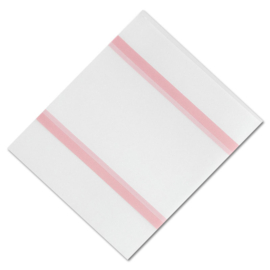 Self-adhesive 1 CD Sleeve without flap, transparent (double strip)