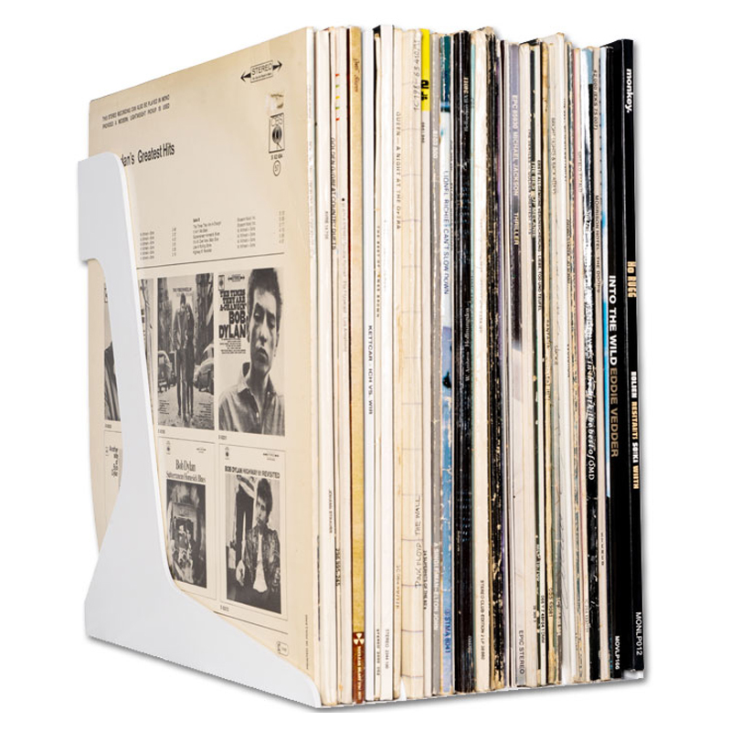 Audio Anatomy Vinyl LP Rek | voor ca. 40 LP's - kleur: wit