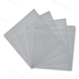 100-pack - Clear Cellophane Sealbags for CDs in standard boxes, with resealable flap