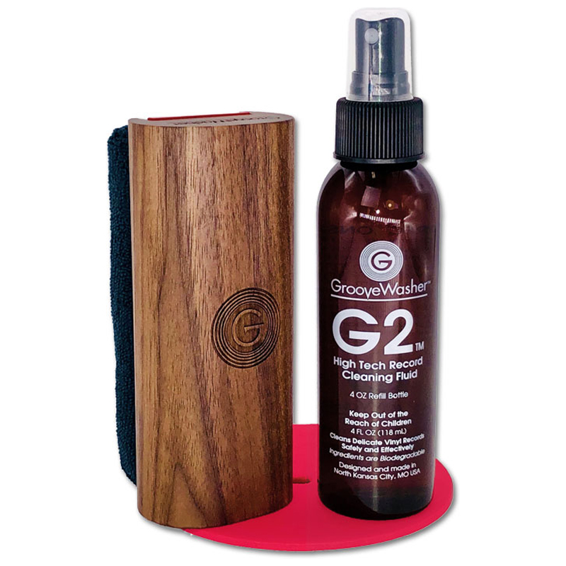GrooveWasher Walnut Record Cleaning Kit