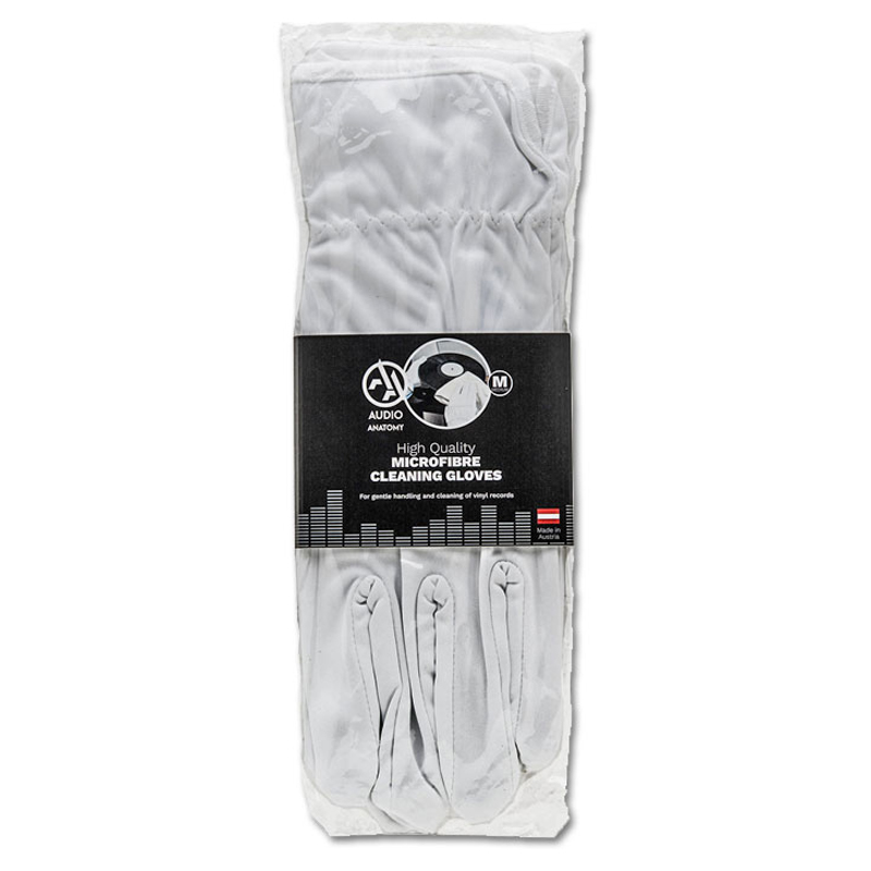 Audio Anatomy Microvezel Vinyl Reinigingshandschoenen - Large - wit
