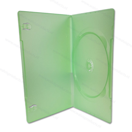 Premium Slim 7 mm 1er DVD Hülle - Transparent-Grün