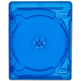 Standard 14mm 4 BR (Blu-Ray) Box, colour: transparent-blue