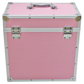 Walvis Products® 12" Pink LP Vinyl Storage Case - capacity: approx. 40 LPs