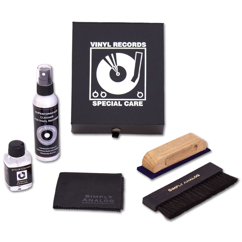 Simply Analog De Luxe Vinyl Cleaning Boxset | Black Leather Edition