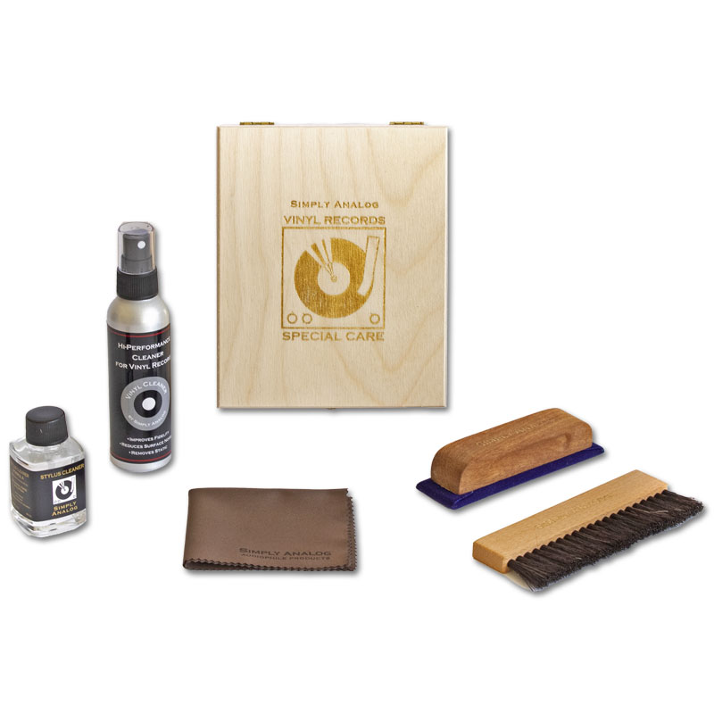 Simply Analog De Luxe Vinyl Cleaning Boxset | Wooden Edition