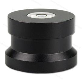 Goka  Aluminium 45 RPM Single Adapter & Libelle | zwart