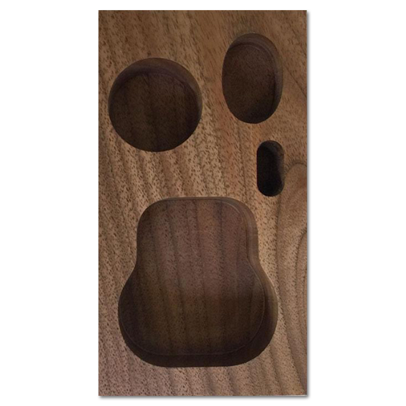 GrooveWasher Walnut Display Block + 59ml. G2 vloeistof