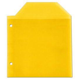 1 CD/DVD Binder Sleeve – Yellow